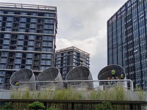 橫流式冷卻塔和逆流式冷卻塔有哪些區(qū)別？,橫流式冷卻塔原理圖